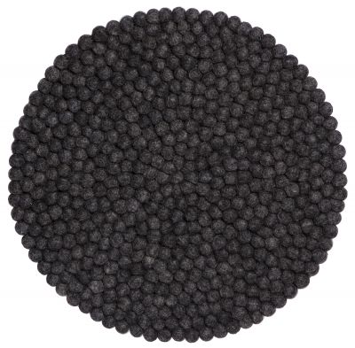 Felt ball Cushion for Chair round 36 cm myfelt Hugo